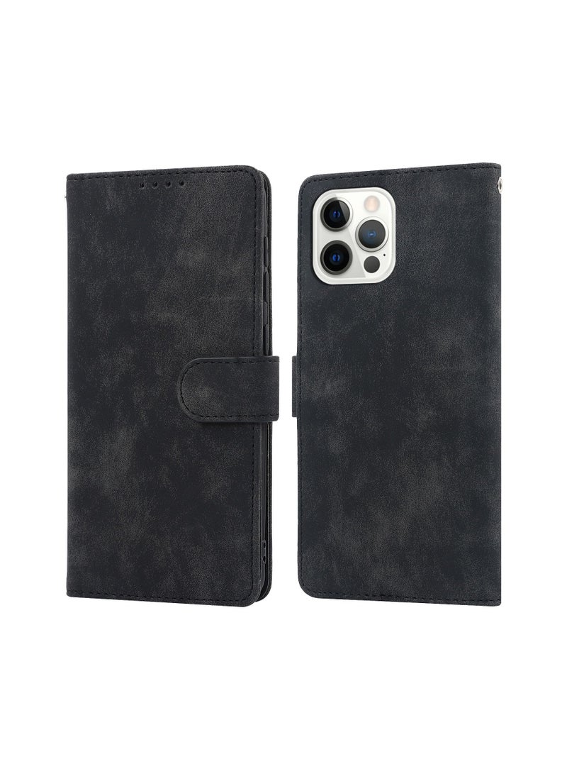 Suteni Flip Cover Leather Protective Hidden Card Slots Phone Case for iPhone - Image 1
