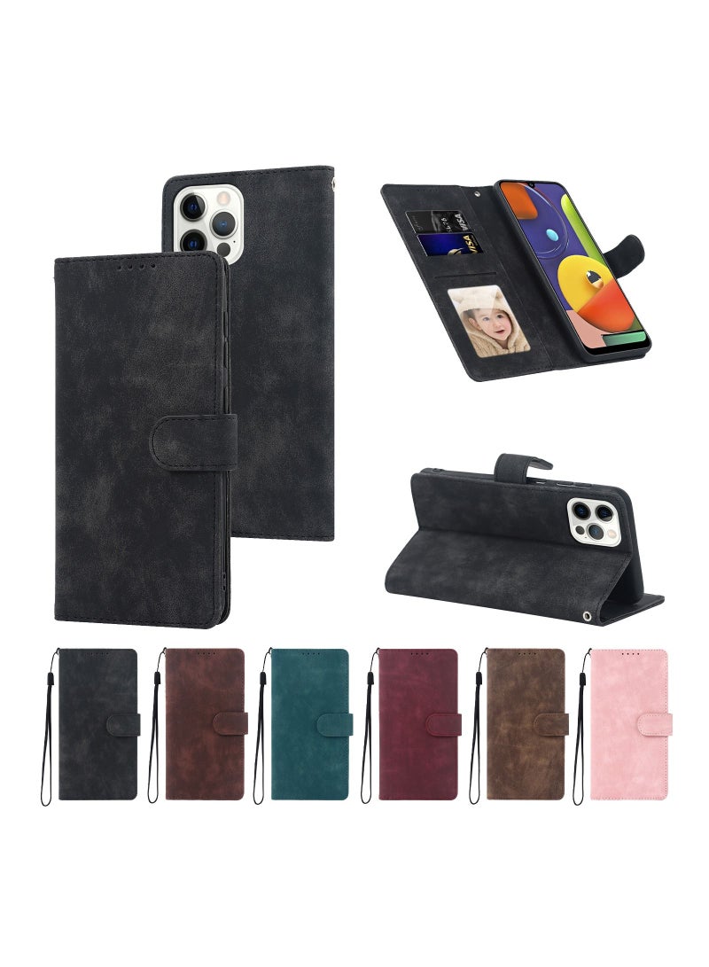 Suteni Flip Cover Leather Protective Hidden Card Slots Phone Case for iPhone - Image 3