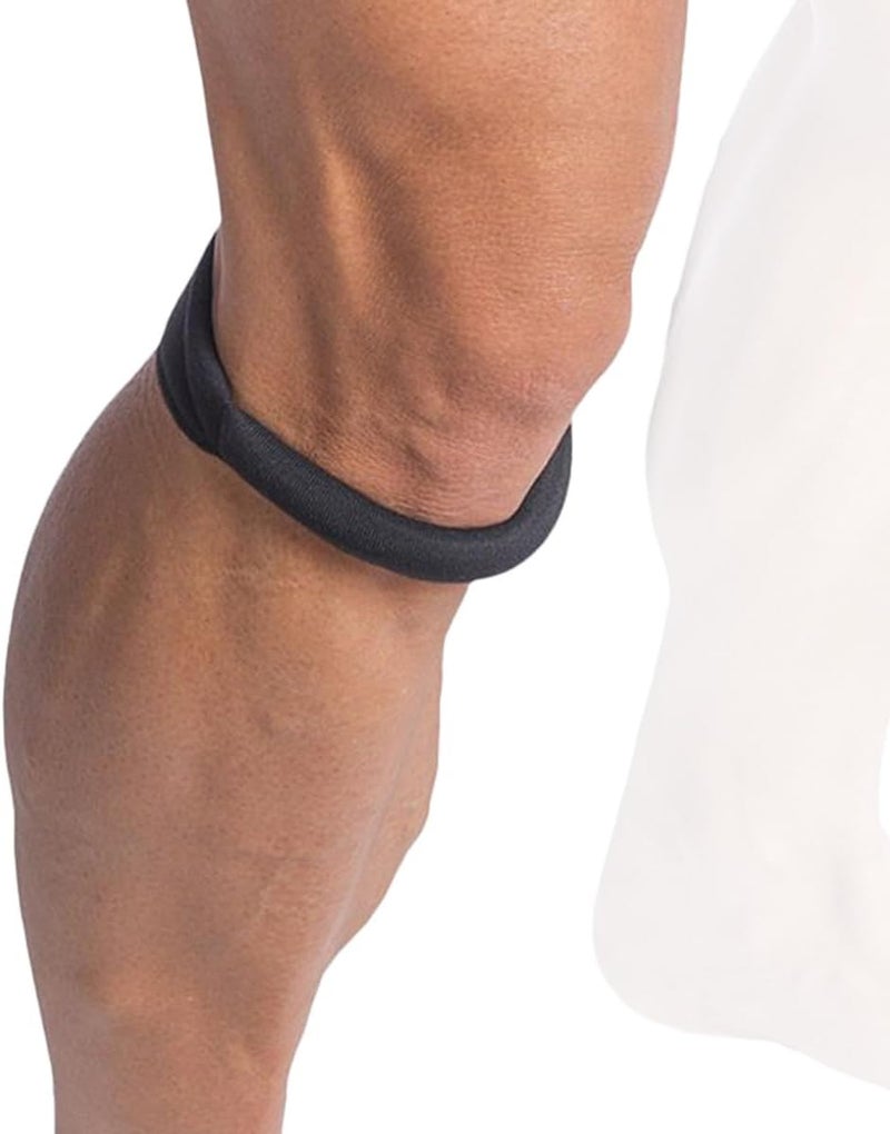 Cho-Pat Small Black Original Knee Strap for Pain Relief and Support - Image 1