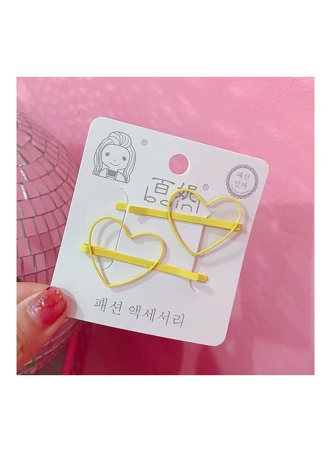 NIBEMINENT 2-Piece Korean Style Hair Clips Multicolor 8 x 8cm - Image 2