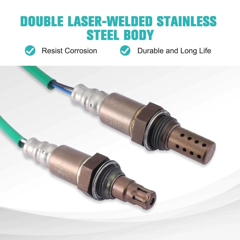 AULINK 2 PCS Oxygen Sensor Upstream & Downstream for Honda Accord & Acura TSX (2.4L Only) - Image 2