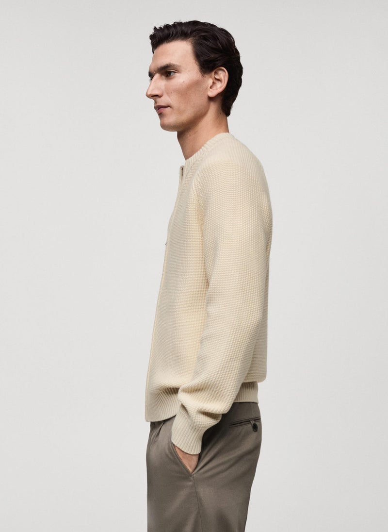Mango Man Jeremy Zip Through Cardigan  - Image 3