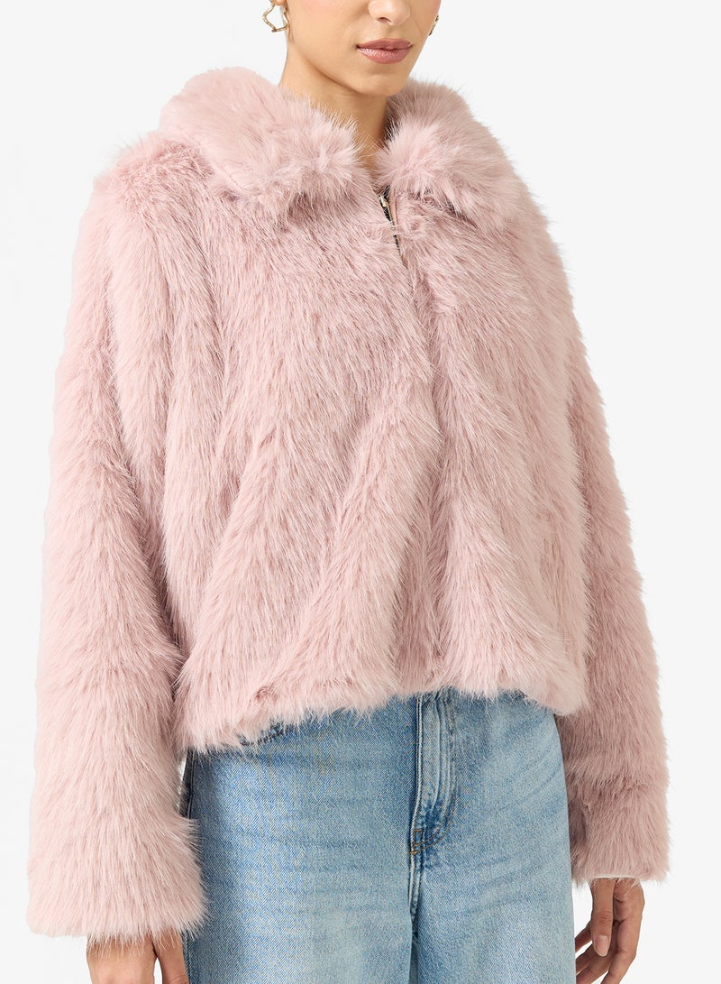 Ginger Cozy Faux Fur Short Jacket - Image 3