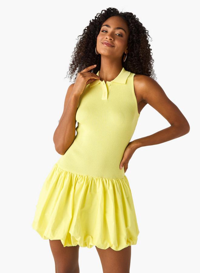 2Xtremz Ribbed Sleeveless Balloon Dress - Image 1