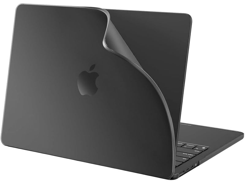 BlueSwan حافظة متوافقة مع ماك بوك برو 14 بوصة 2025 2024-2021 M5 M4 M3 M2 M1 Pro/Max، A3434 A3112 A3185 A3401 A2918 A2442، غلاف واقي مرن من البولي بروبيلين غير اللامع - أسود - Image 1