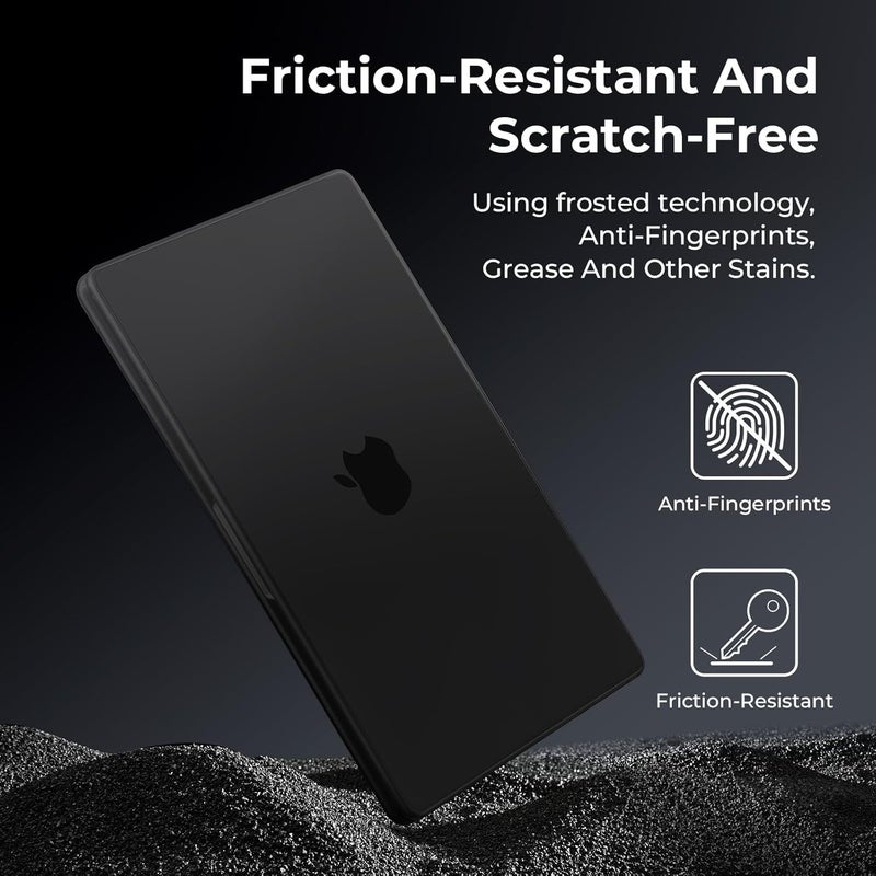 BlueSwan حافظة متوافقة مع ماك بوك برو 14 بوصة 2025 2024-2021 M5 M4 M3 M2 M1 Pro/Max، A3434 A3112 A3185 A3401 A2918 A2442، غلاف واقي مرن من البولي بروبيلين غير اللامع - أسود - Image 3