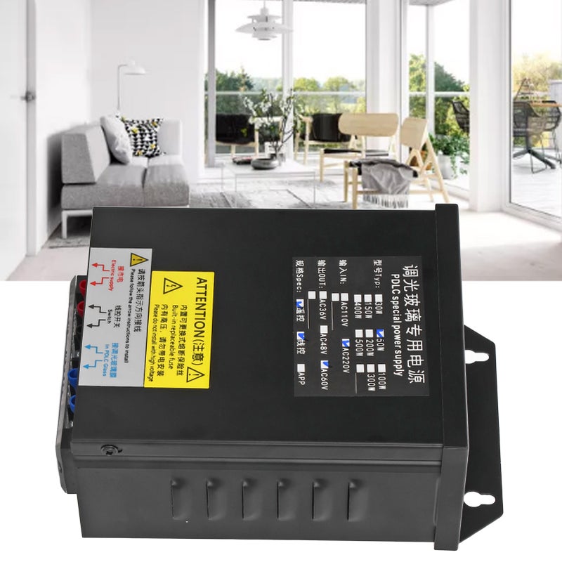 Smart Power Supply with Remote Control Receiver Intelligent PDLC Glass Power Supply 50W AC220V - Image 3