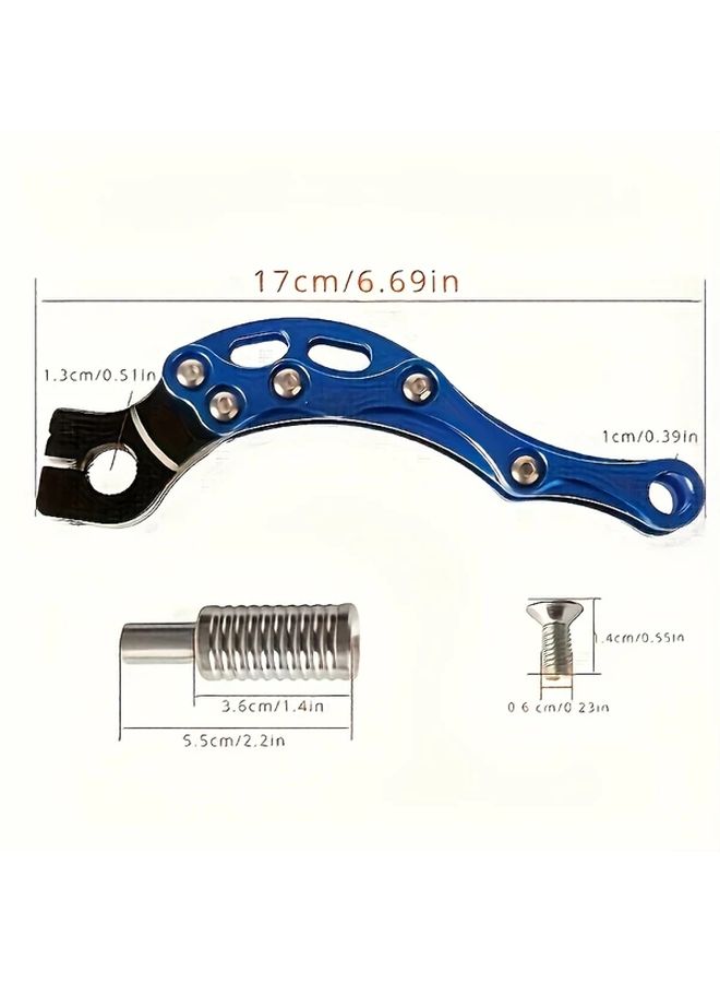 Silvery Blue Aluminum Alloy Motorcycle One Way Shift Lever For JOG 90 100 Fuxi 100CC RSZ Modified CNC Start Lever - Image 2