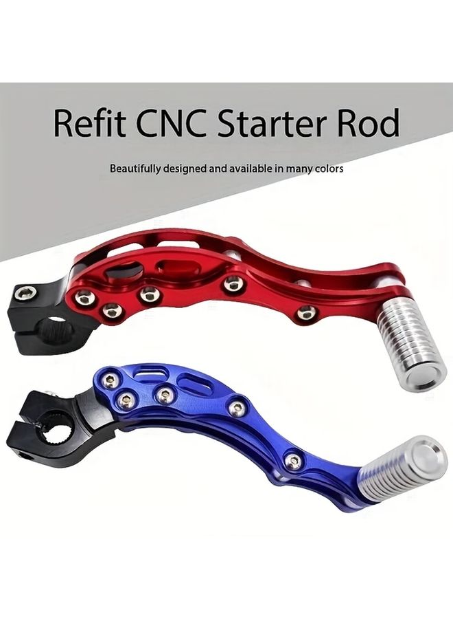 Silvery Blue Aluminum Alloy Motorcycle One Way Shift Lever For JOG 90 100 Fuxi 100CC RSZ Modified CNC Start Lever - Image 1
