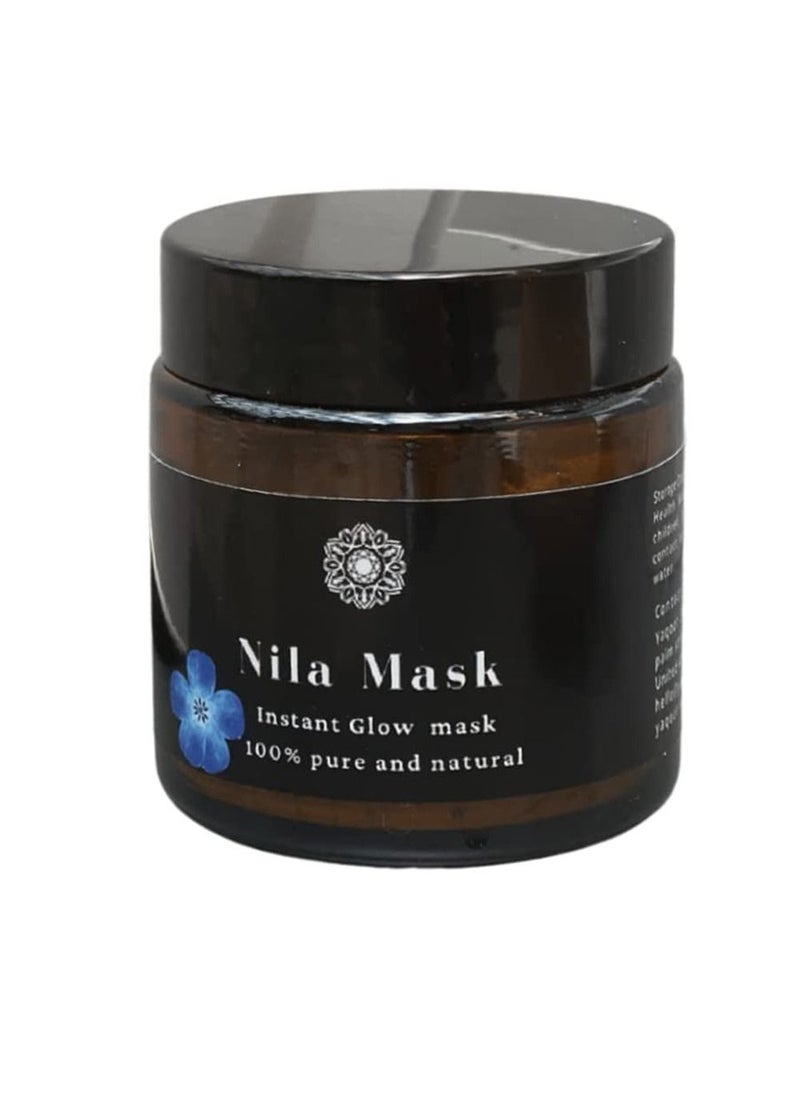 YAQOOT NATURALS - Moroccan Nila Face Mask Blue Colour - Image 1