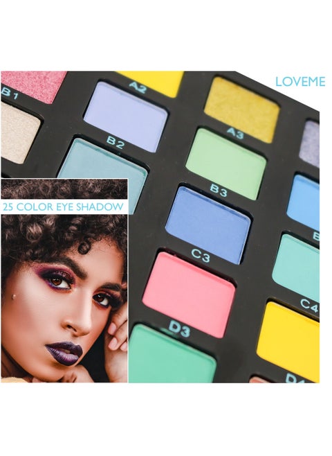 25 Long Lasting Cyan Colorful Eyeshadow Palette