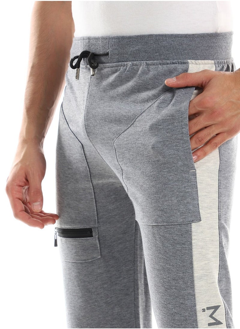 Caesar - Detailed Casual Sweatpants With Printed Side - Image 1