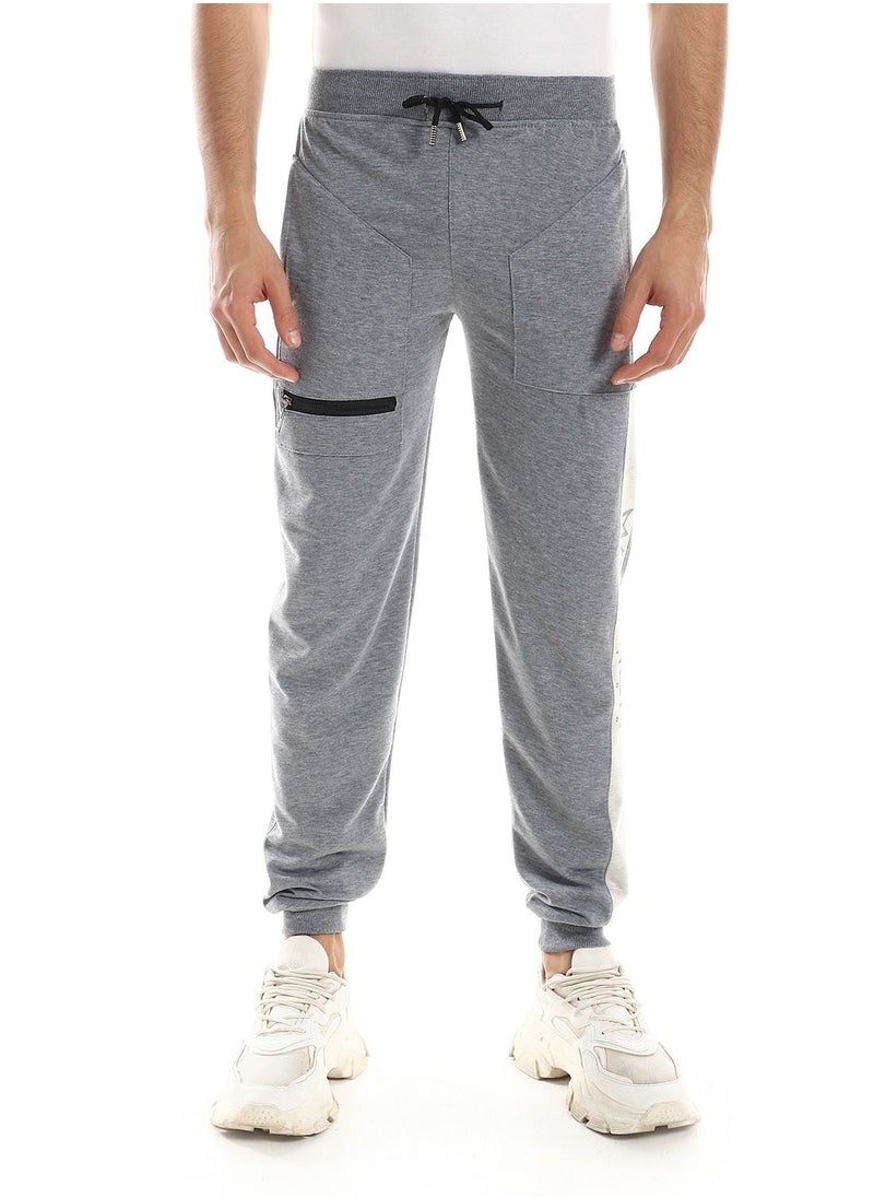 Caesar - Detailed Casual Sweatpants With Printed Side - Image 1