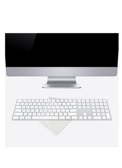 Generic Keyboard Cover Skin for Apple Magic Keyboard with Touch ID and Numeric Keypad (for 24" iMac Magic M1 M3 M4 Chip A2520 & 2022 Mac Studio), Magic Keyboard with Touch ID Keyboard Skin Protector - TPU  - Image 3