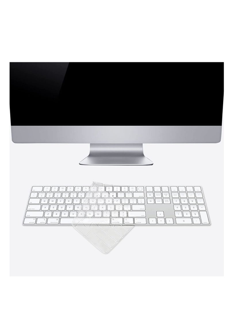 Generic - Keyboard Cover Skin for Apple Magic Keyboard with Touch ID and Numeric Keypad (for 24" iMac Magic M1 M3 M4 Chip A2520 & 2022 Mac Studio), Magic Keyboard with Touch ID Keyboard Skin Protector - TPU - Image 1