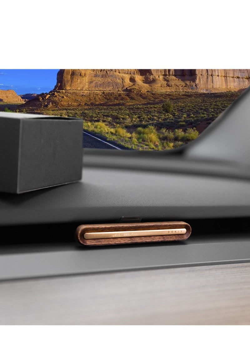Y&D Car Air Freshener Designed for Tesla Model 3, Y, Vent Clip Fragrance Diffuser, Aromatherapy Sticks Included(Wood Grain) - Image 3