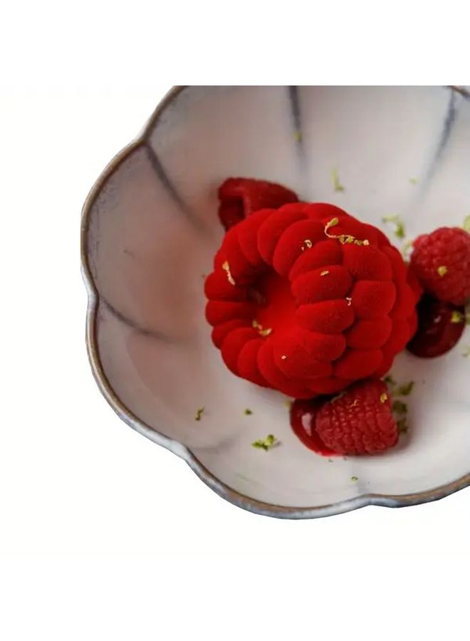 6 Cavity Raspberry Silicone Mold For Mousse Pudding Baking - Image 4
