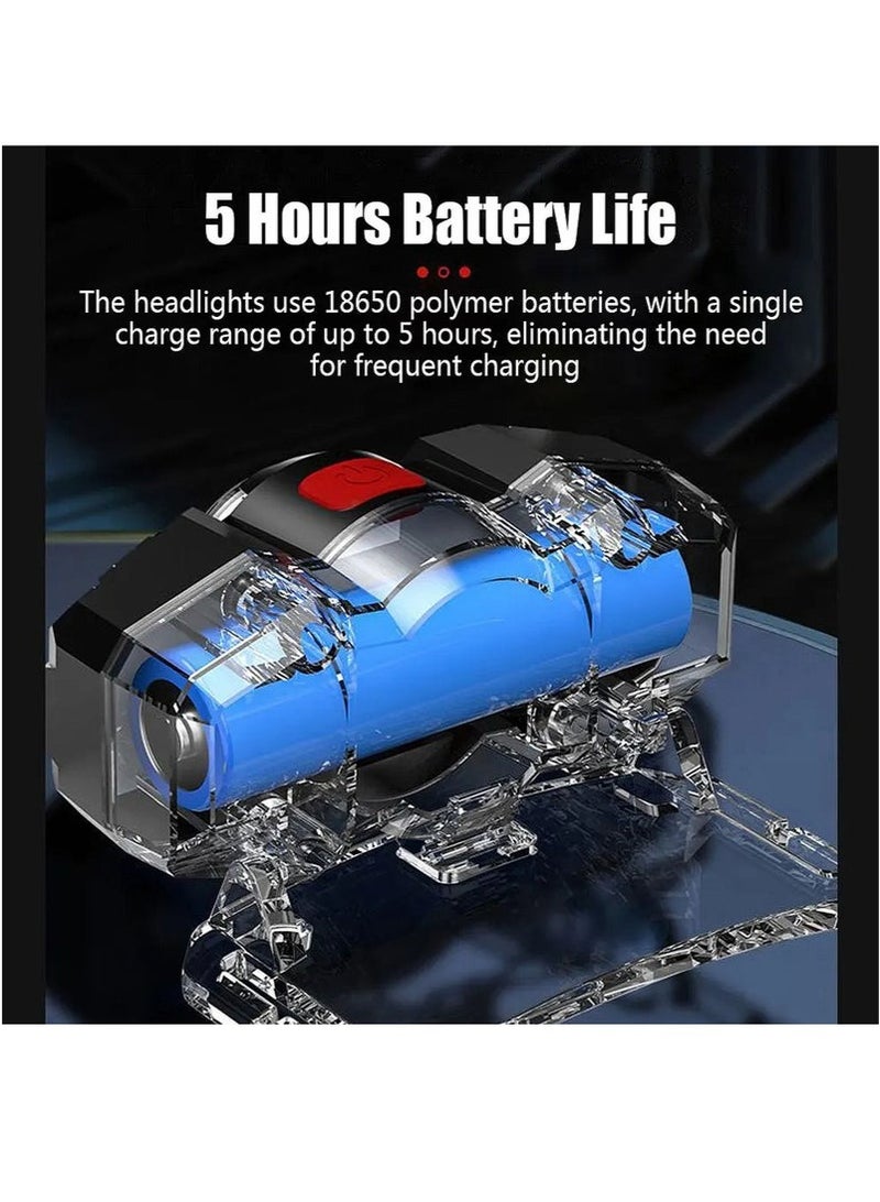 Super Bright Rechargeable LED Headlamp, Portable Induction Waterproof Flashlight For Night Fishing Outdoor Camping Headlight - Image 4