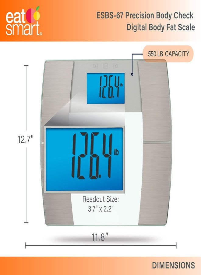 EatSmart Eat Smart Precision Body Scale, Composition Digital Body Fat Scale for Body Weight - Image 2