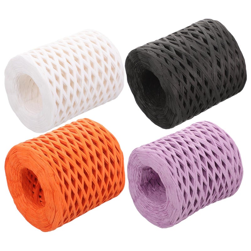 Decorative Wrapping Cords Set 4 Rolls 200 Meters For Crafts Holiday Decor And DIY Projects - Image 2