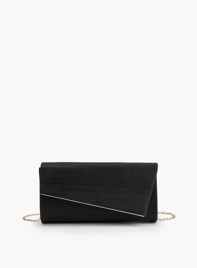 Textured Clutch With Adjustable Strap