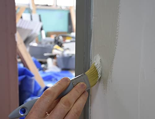 ROLLINGDOG Trim Paint Brush - Pointed Round Edge Paint Brush and Flat Paintbrush for Wall Sash,Stain,Varnish,Baseboards(Pack of 6) - Image 5