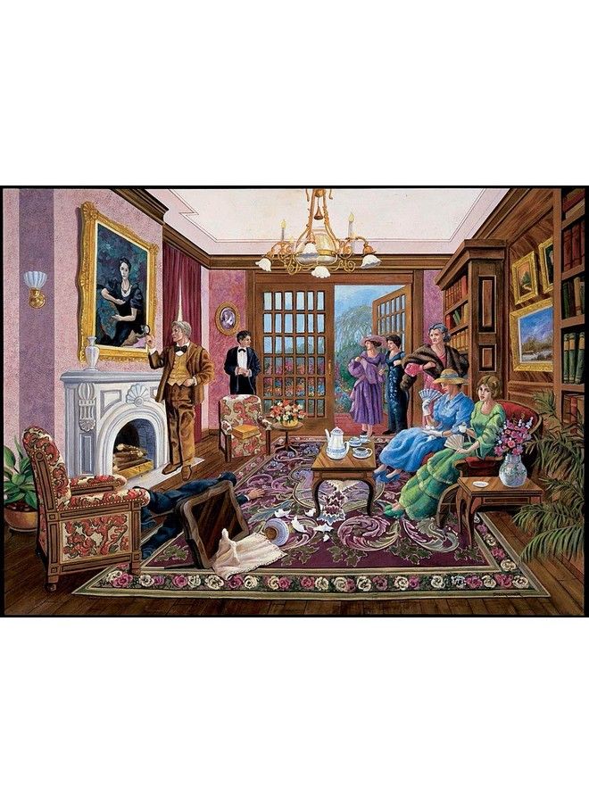 1000 Piece Murder Mystery Puzzle Murder At Bedford Manor By Artist Gene Dieckhoner Solve The Mystery 1000 Pc Jigsaw - Image 2