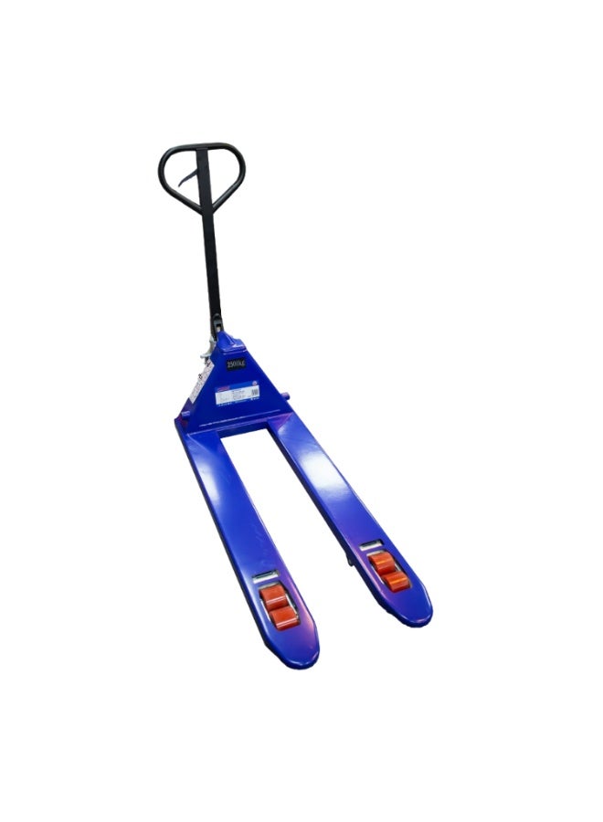 ماكيوت رافعة منصات هيدروليكية يدوية 2.5 طن، رافعة يدوية 2500 كجم، مزودة بشوكات 550×1150 مم، وارتفاع رفع يتراوح بين 80 و195 مم، وإطار فولاذي شديد التحمل للاستخدام في المستودعات والمصانع والاستخدام الصناعي - MKPT025PU-2.5T - Image 1