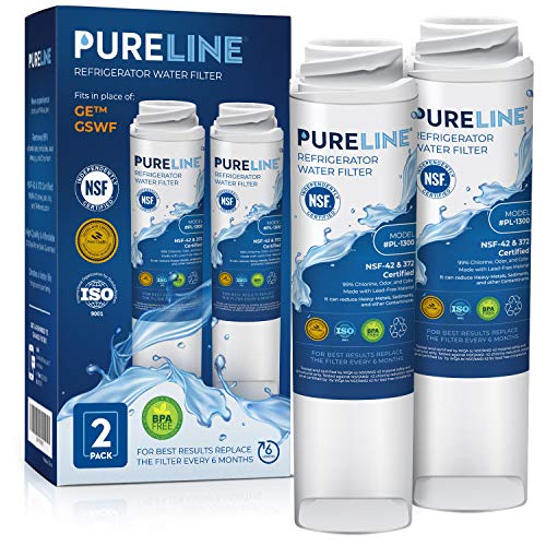 Pureline GSWF Replacement for GE GSWF Kenmore 469914 469914 9914 Refrigerator Water Filter Reduces Bad Taste Odor - Image 1