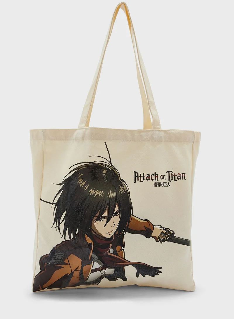 SP Characters Attack On Titan Print Shopper Bag