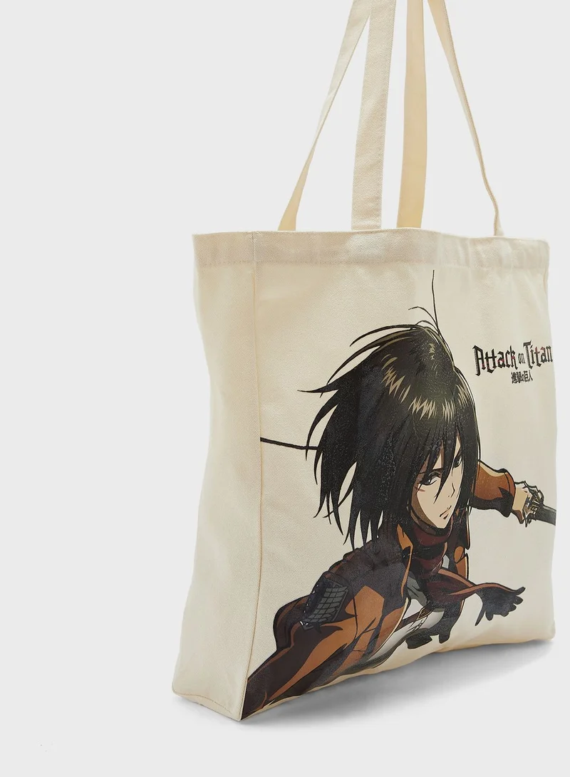 SP Characters Attack On Titan Print Shopper Bag