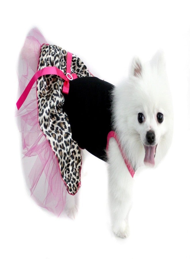 Petitebella Plain Leopard Theme Puppy Dog Dress (Black/Hot Pink Leopard, XXX-Large) - Image 4