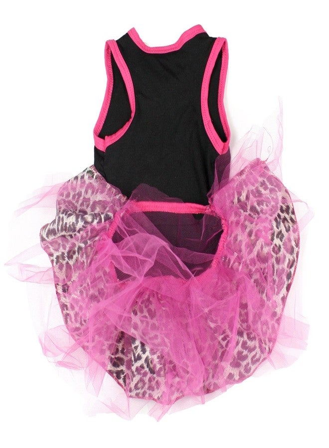 Petitebella Plain Leopard Theme Puppy Dog Dress (Black/Hot Pink Leopard, XXX-Large) - Image 2