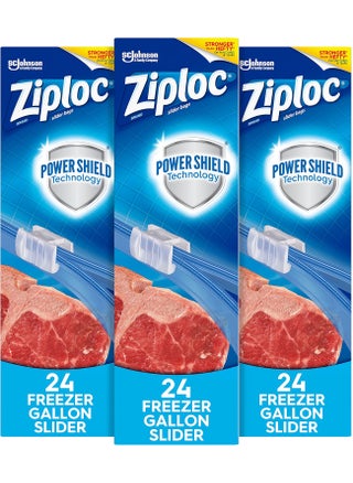 Ziploc Slider Freezer Bags StandandFill with Expandable Bottom Gallon 72 Count 24 Count Pack of 3 - pzsku/Z183A1826DA96D29DAA55Z/45/1747233776/7d368c64-9477-4769-8745-89eda634c21c