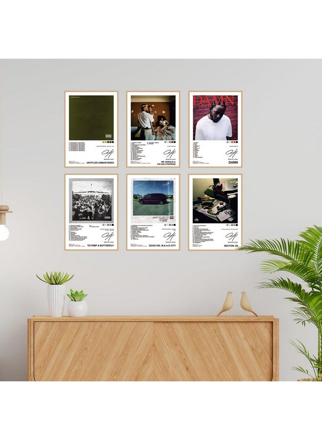 CodersParadise Paper Kendrick Lamar Music Album Posters - Pack Of 6 | 8 X 12 Inches (A4 Size) Art Wall Posters | Glue Dots Included | Aesthtetic Wall Art For Bedroom, Living Room And Office - Image 2