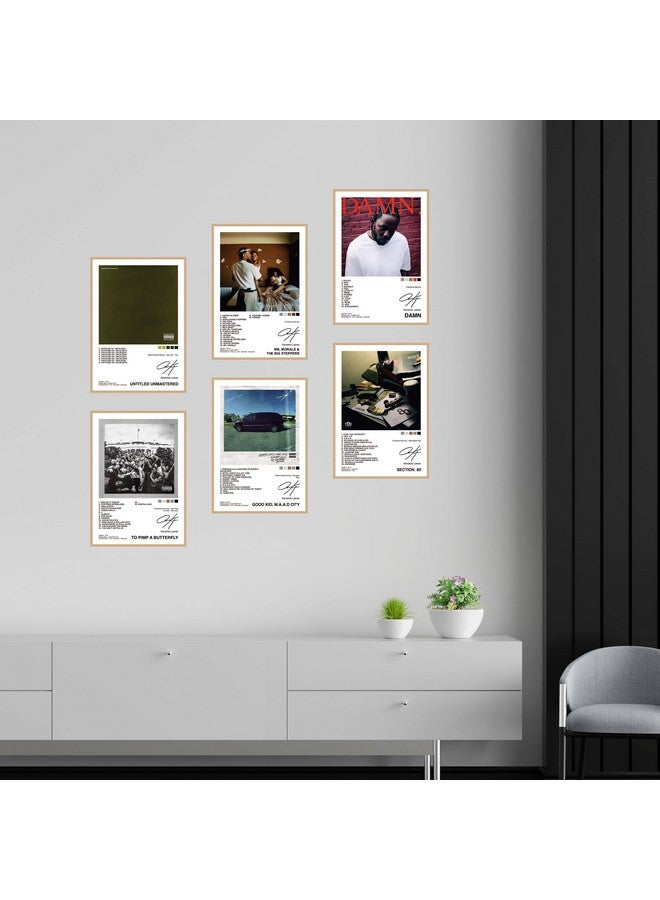 CodersParadise Paper Kendrick Lamar Music Album Posters - Pack Of 6 | 8 X 12 Inches (A4 Size) Art Wall Posters | Glue Dots Included | Aesthtetic Wall Art For Bedroom, Living Room And Office - Image 4