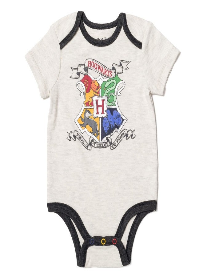 Harry Potter Gryffindor Hufflepuff Ravenclaw Infant Baby Boys Bodysuit Pants and Hat 3 Piece Outfit White/Gray 18 Months - Image 3