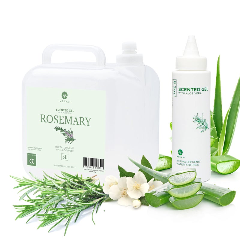 Medvat Conductive Transmission Gel with Aloe Vera Rosemary Scented NonIrritating Massage Muscle Stimulation Microcurrent 5 Liter with 85oz Refillable Bottle