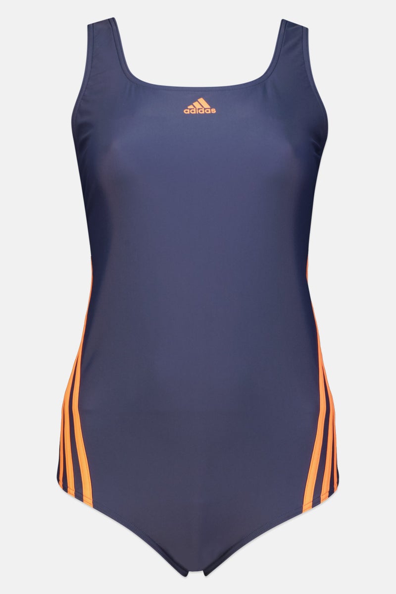 Adidas Women Plus Size Sleeveless One Piece Swimwear, Dusty Navy  - Image 2