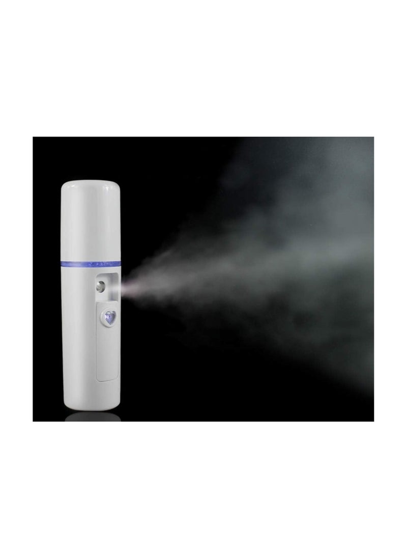 Generic 1pcs Facial Mister Moisturizing Atomization Humidifier Cool Mist Facial Steamer Handy Mist Sprayer Moisturizing & Hydrating for Skin Care, Makeup, Eyelash Extensions (White)  - Image 3