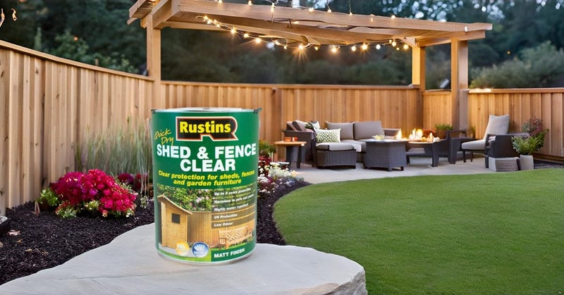 Rustins Shed & Fence Clear 1L- Advanced Wood Protector for Outdoor Structures - Image 4