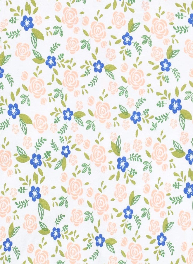 beetot Baby Girls Dress for New Born, Interlock Cotton Fabric, Frock Pattern (6-12 Months, Light Orange) - Image 5