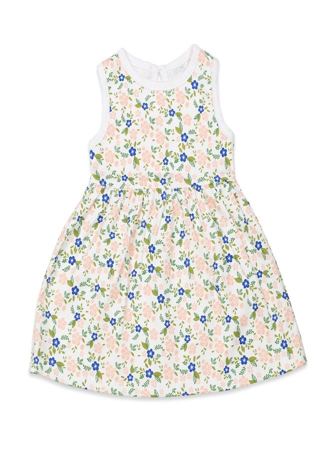 beetot Baby Girls Dress for New Born, Interlock Cotton Fabric, Frock Pattern (6-12 Months, Light Orange) - Image 3