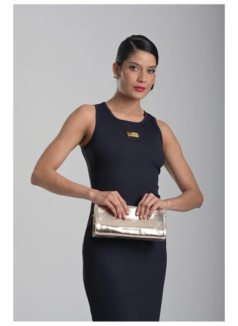 Carmen Steffens  Gold Crossbody Bag Leather for Women | Best Price UAE