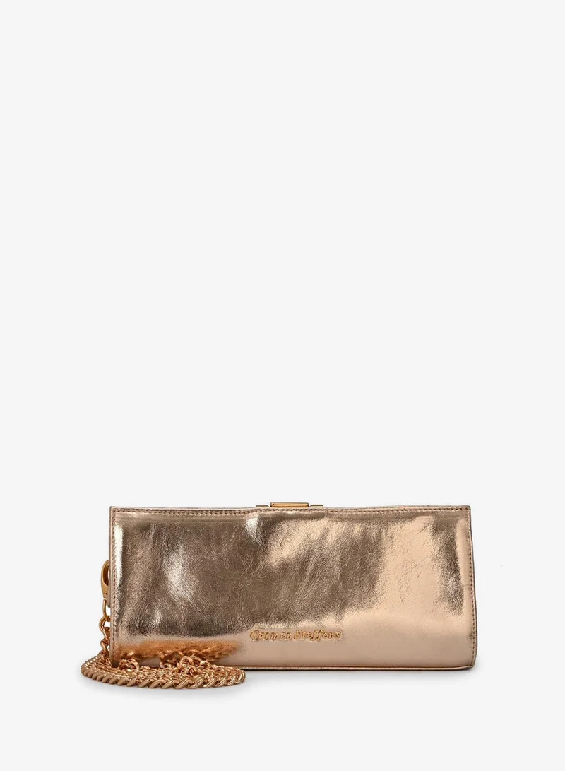 Carmen Steffens Gold Crossbody Bag Leather