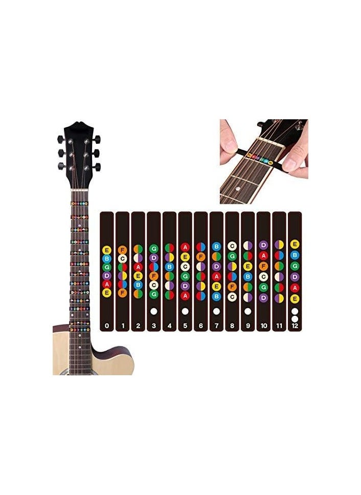 SOLDOUT Guitar Fretboard Notes Map Labels Sticker Fingerboard Fret Decals For 6 String Acoustic Electric Guitar For Music Learning  - Image 2