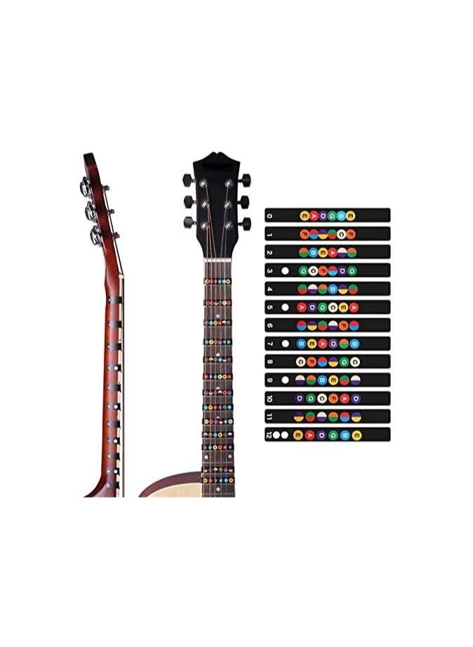 SOLDOUT Guitar Fretboard Notes Map Labels Sticker Fingerboard Fret Decals For 6 String Acoustic Electric Guitar For Music Learning  - Image 3