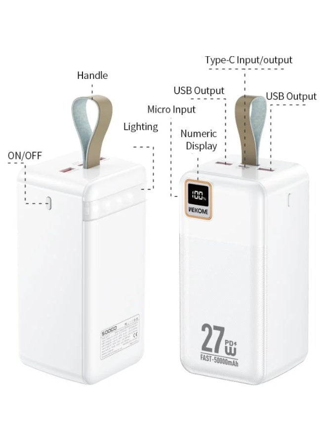 WEKOME WP‑98 Power Bank – 60,000mAh Super High Capacity - Image 2