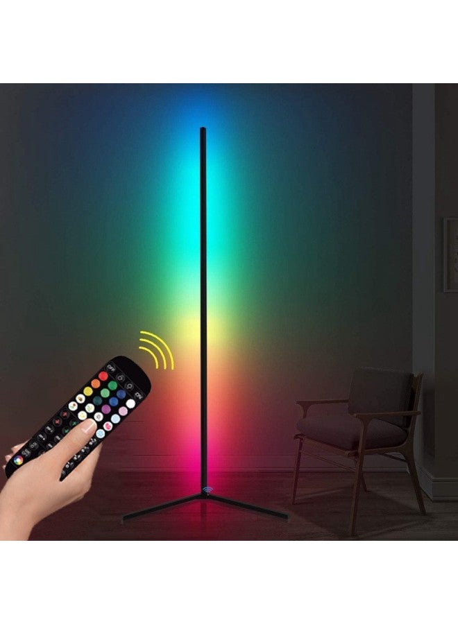 RGB Pickup Atmosphere Light Computer E-sports Hotel Game Desktop Light Home Bar Music Rhythm Pickup Light-Light Color:Four Bluetooth 52 Keys Black + European Certified Power Supply