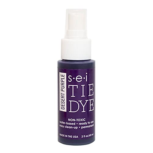 SEI. Desert Purple Tie Dye Spray Bottle: 2oz Non Toxic Fabric Dye Spray, DIY Permanent Clothing Dye, Ready to Use Tie Dye Supplies - Image 1